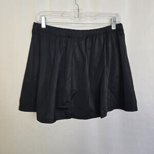 Swim 365 Skirt Bottoms Women's 18 Black Built-In Brief